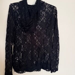 Anatomie Black Lace Hoodie
